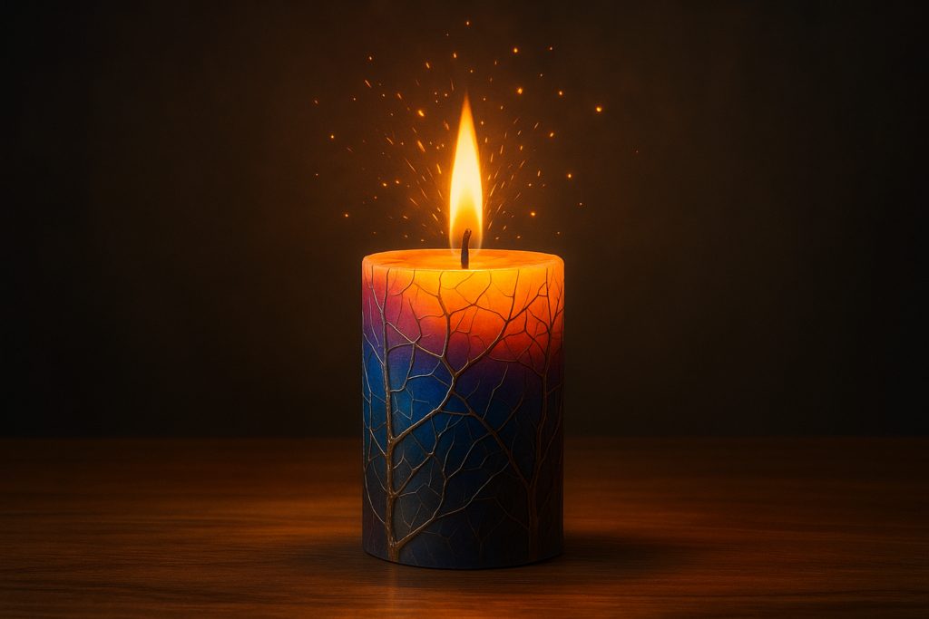 Sparkspitter Candle