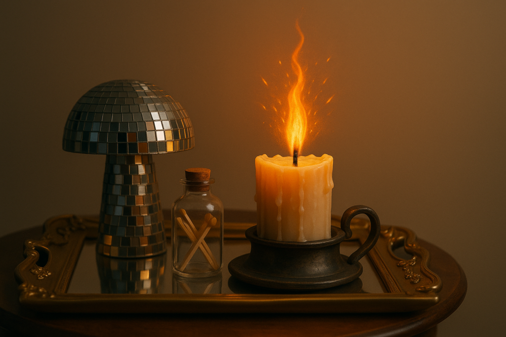 Sparkspitter Candle