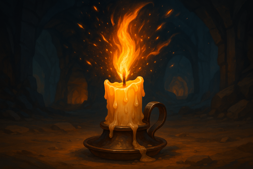 Sparkspitter Candle